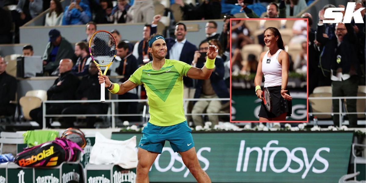 Daria Kasatkina said that she was happy that Rafael Nadal won his match against Novak Djokovic.