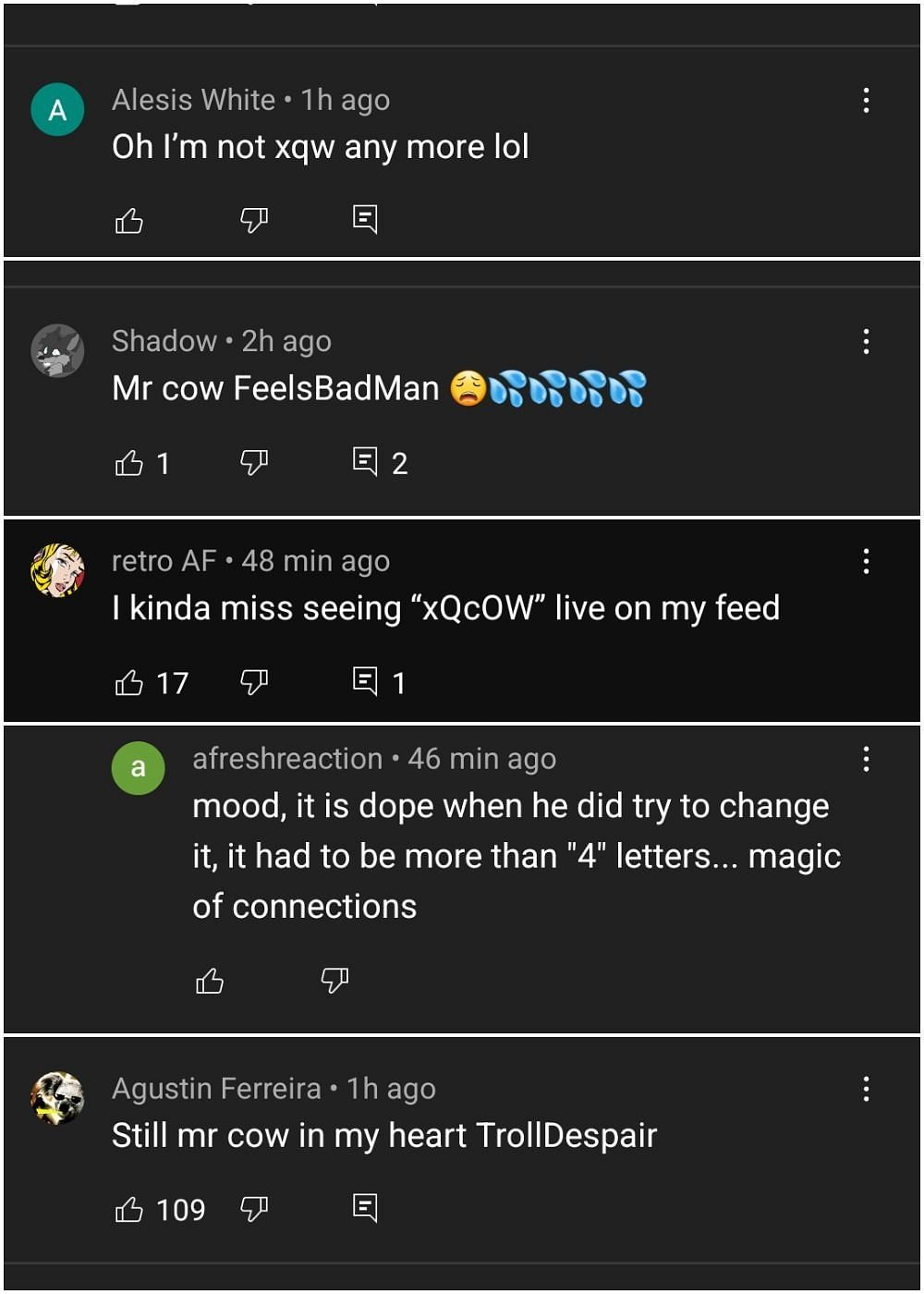 Mr Cow is dearly missed by a portion of the streamer&#039;s community (Image via El Pepegalino/YouTube)