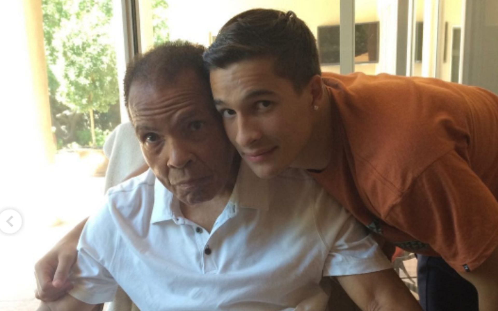 Muhammad Ali (left), Biaggio Ali Walsh (right) [Images courtesy of @biaggioaliwalsh on Instagram]