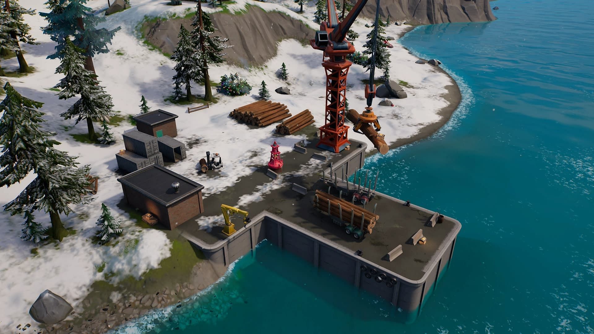 A look at Washout Warf in Fortnite (Image via Epic Games)