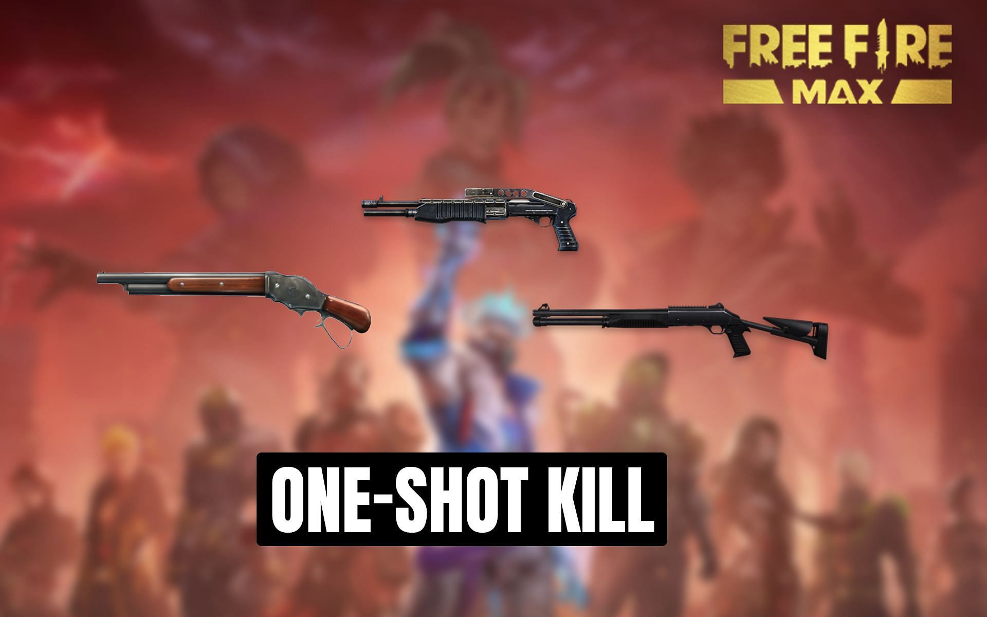 Free Fire MAX features a wide range of weapons in the game (Image via Sportskeeda)