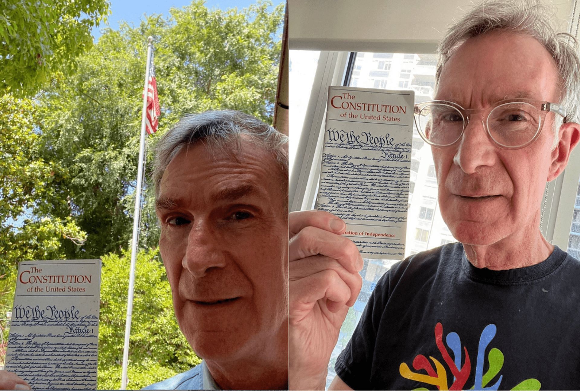 Netizens trolled Bill Nye &#039;The Science Guy&#039; for having inaccurate information on American History. (Image via @BillNye/Twitter)