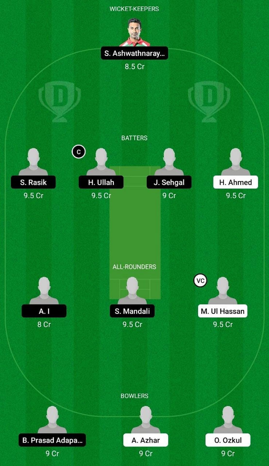 DEV vs COB Dream11 Fantasy Suggestion #1