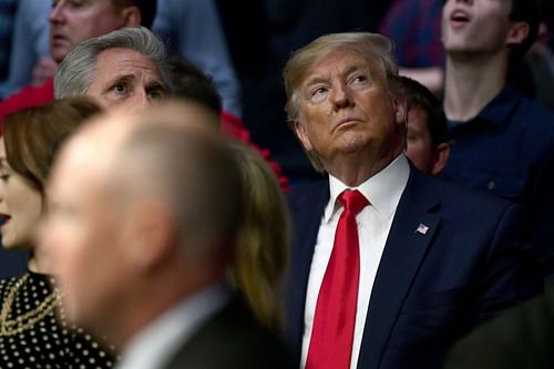 Donald Trump at UFC 244 Masvidal v Diaz