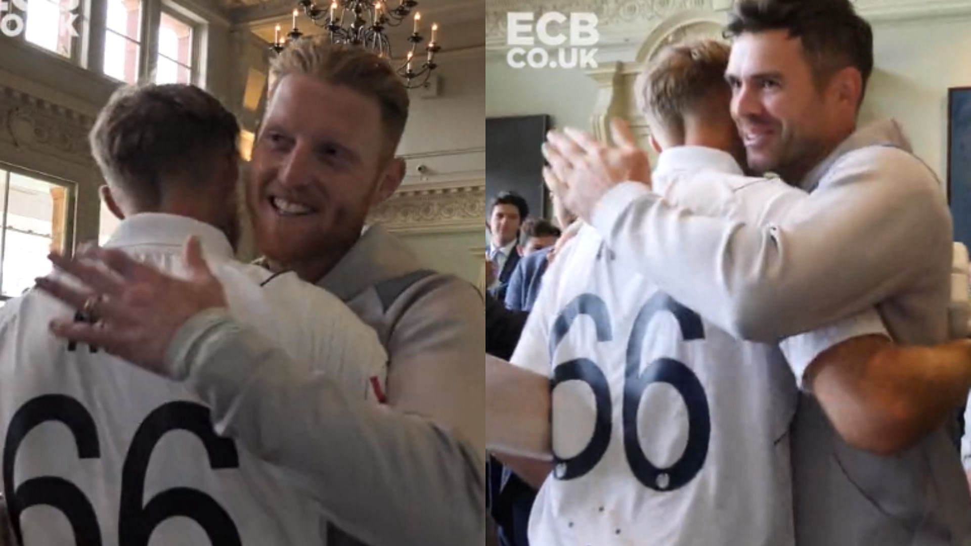 Snippets of a video posted by England Cricket on Twitter.