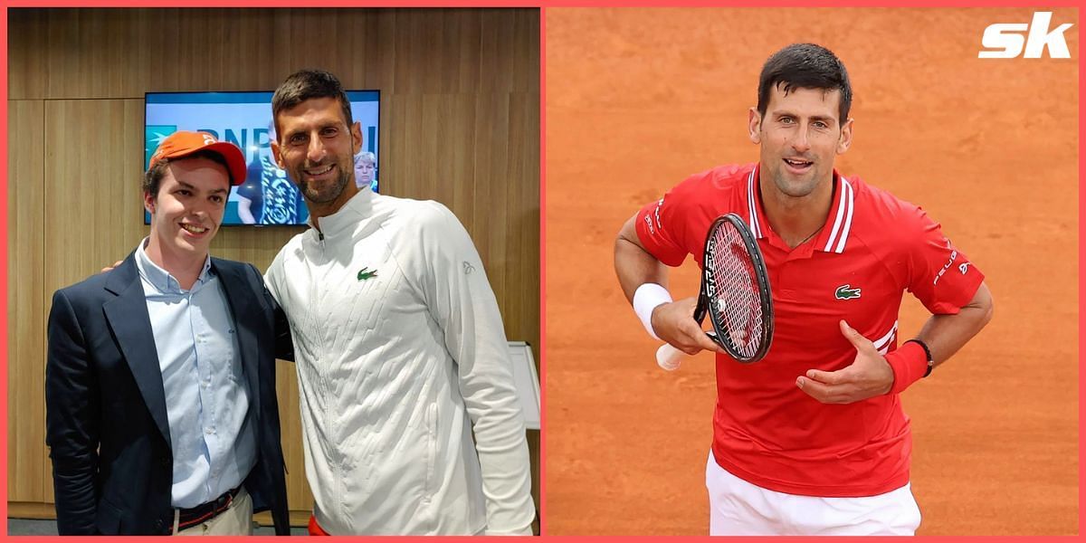 Novak Djokovic with a very special fan