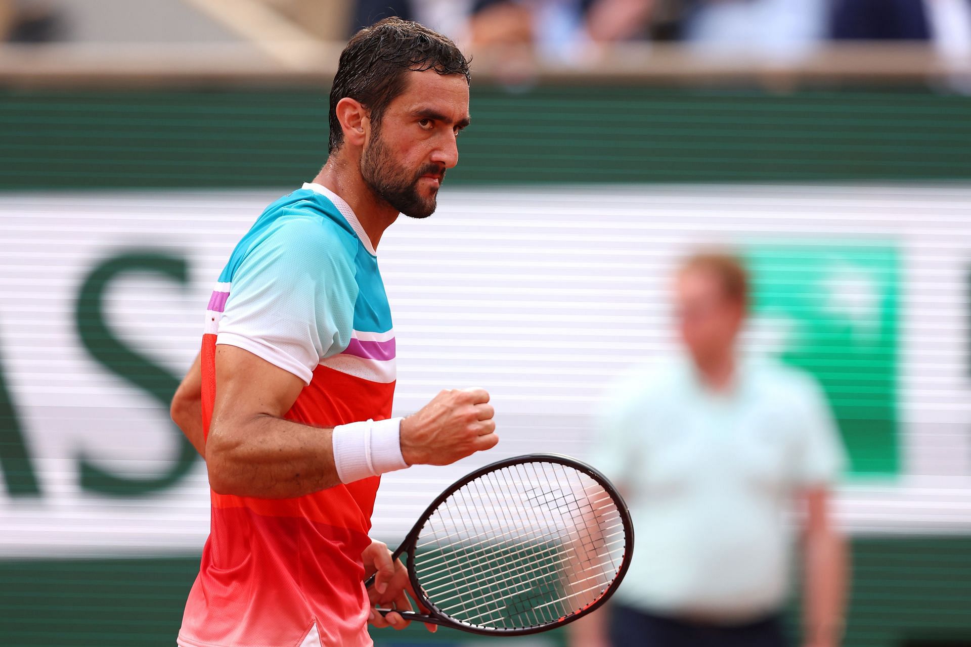 Marin Cilic at the 2022 French Open