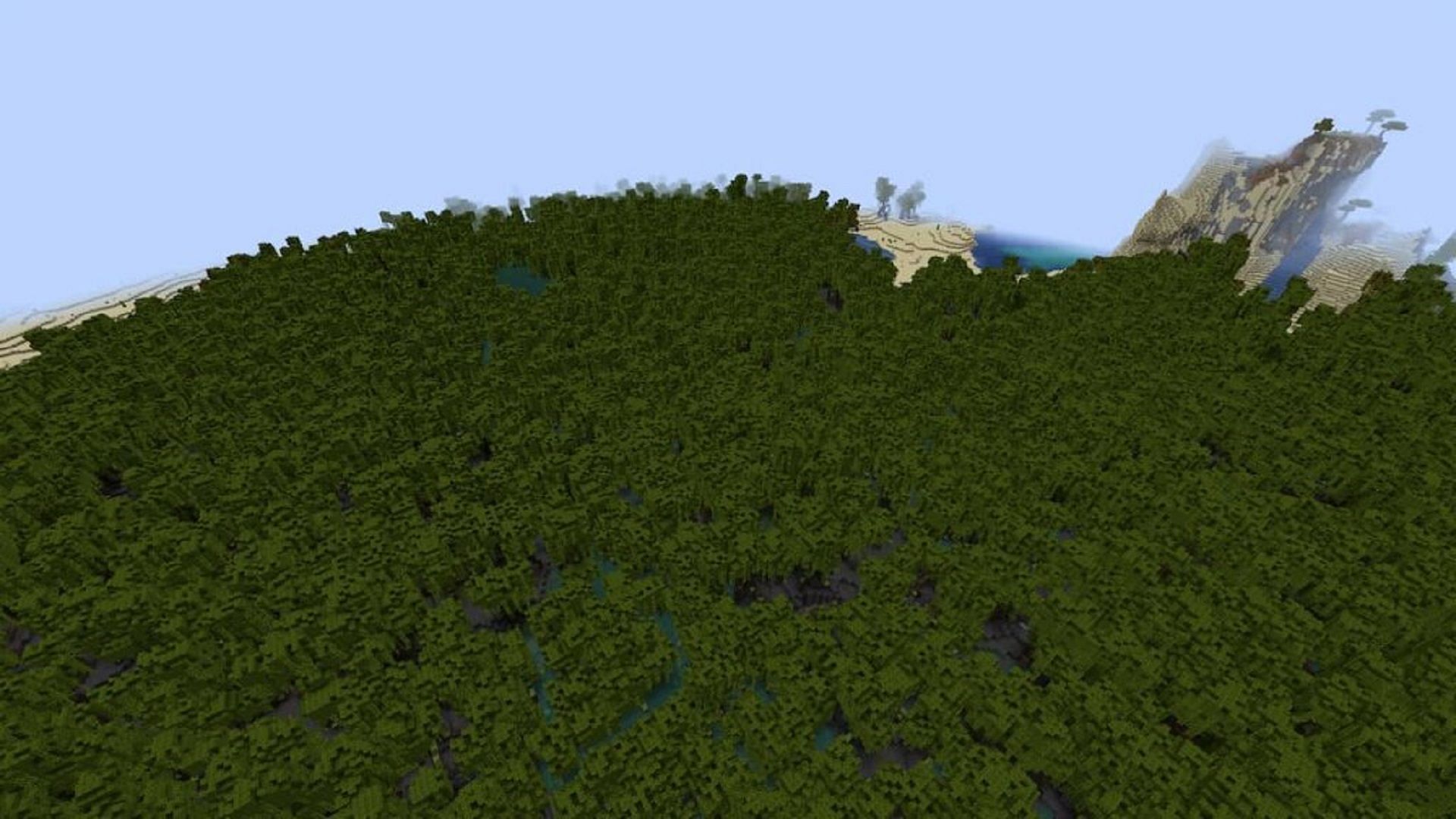 Players hoping to explore a mangrove swamp should be right at home in this seed (Image via Mojang)