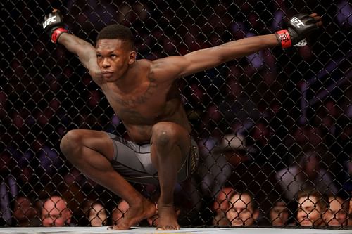 Israel Adesanya before fighting Robert Whittaker at UFC 271