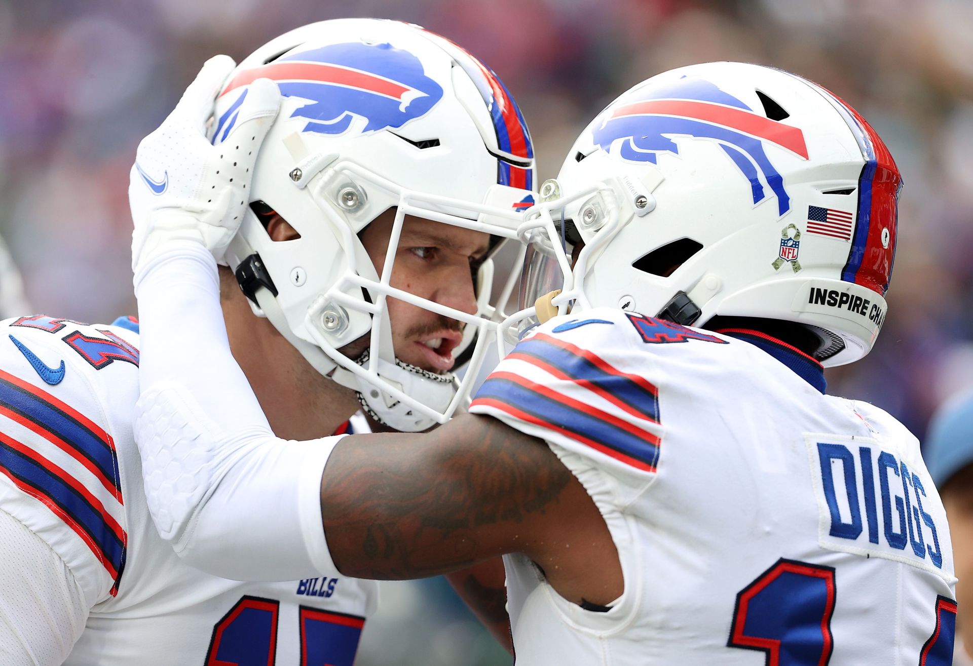 Buffalo Bills&#039; Josh Allen and Stefon Diggs.