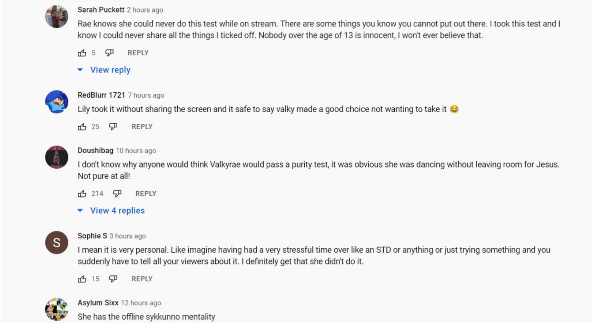 Fans bereaksi terhadap tes kemurnian lucu Ray (Gambar melalui Shrimpkkuno/YouTube)