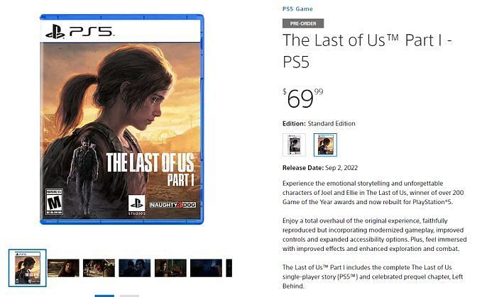 PlayStation Direct leaks The Last of Us Part I rebuilt for PS5 (no