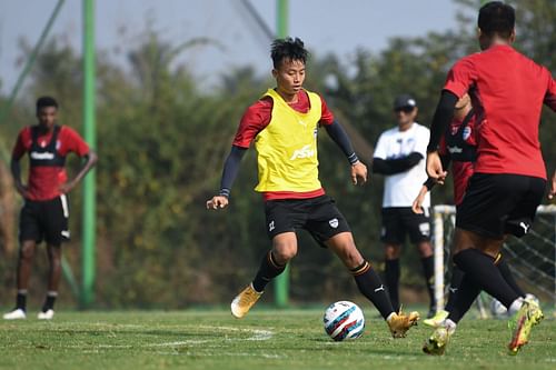 Naorem Roshan Singh during a training session for Bengaluru FC (Image Courtesy: Bengaluru FC)