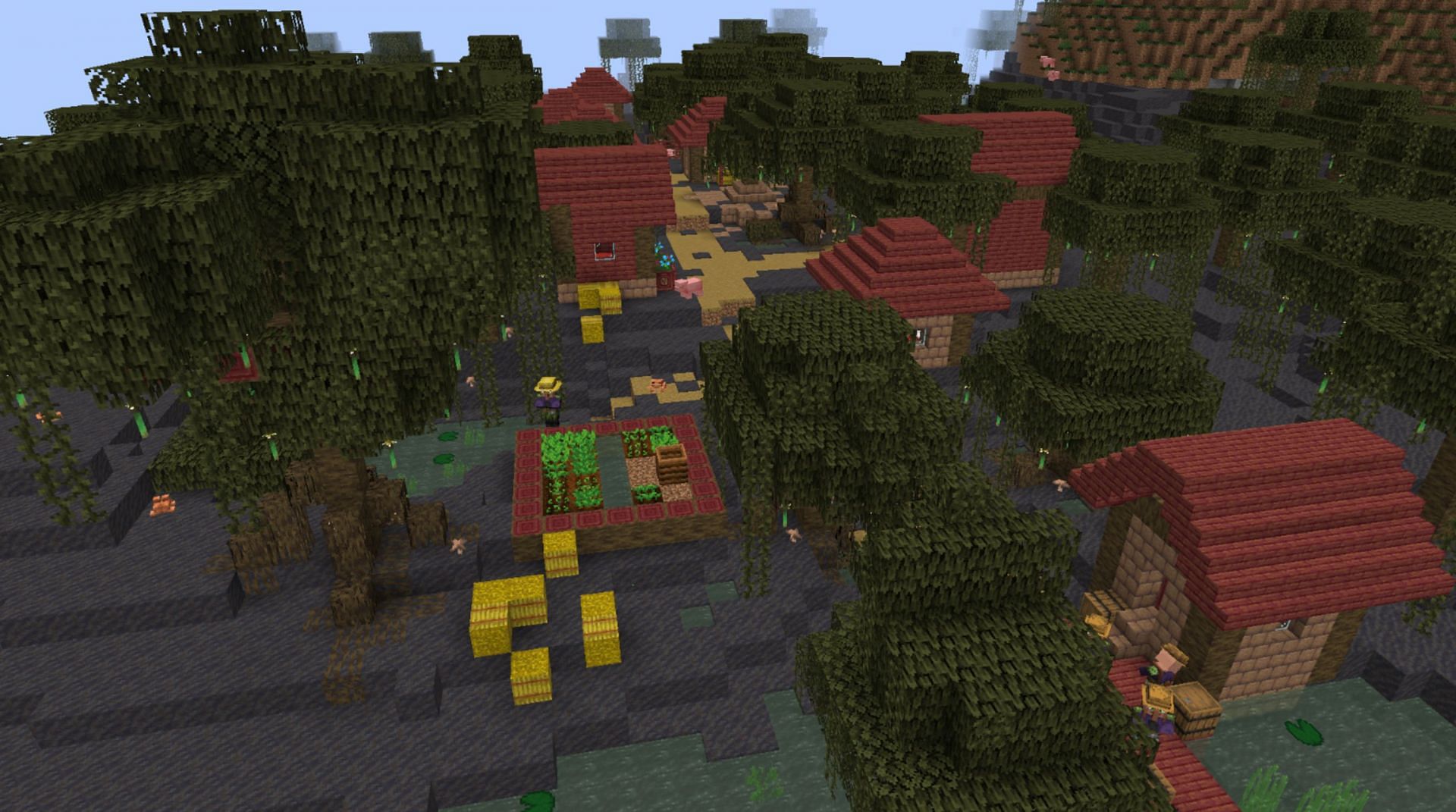 This new village concept is remarkably detailed (Image via u/thefallen_angel7/Reddit)