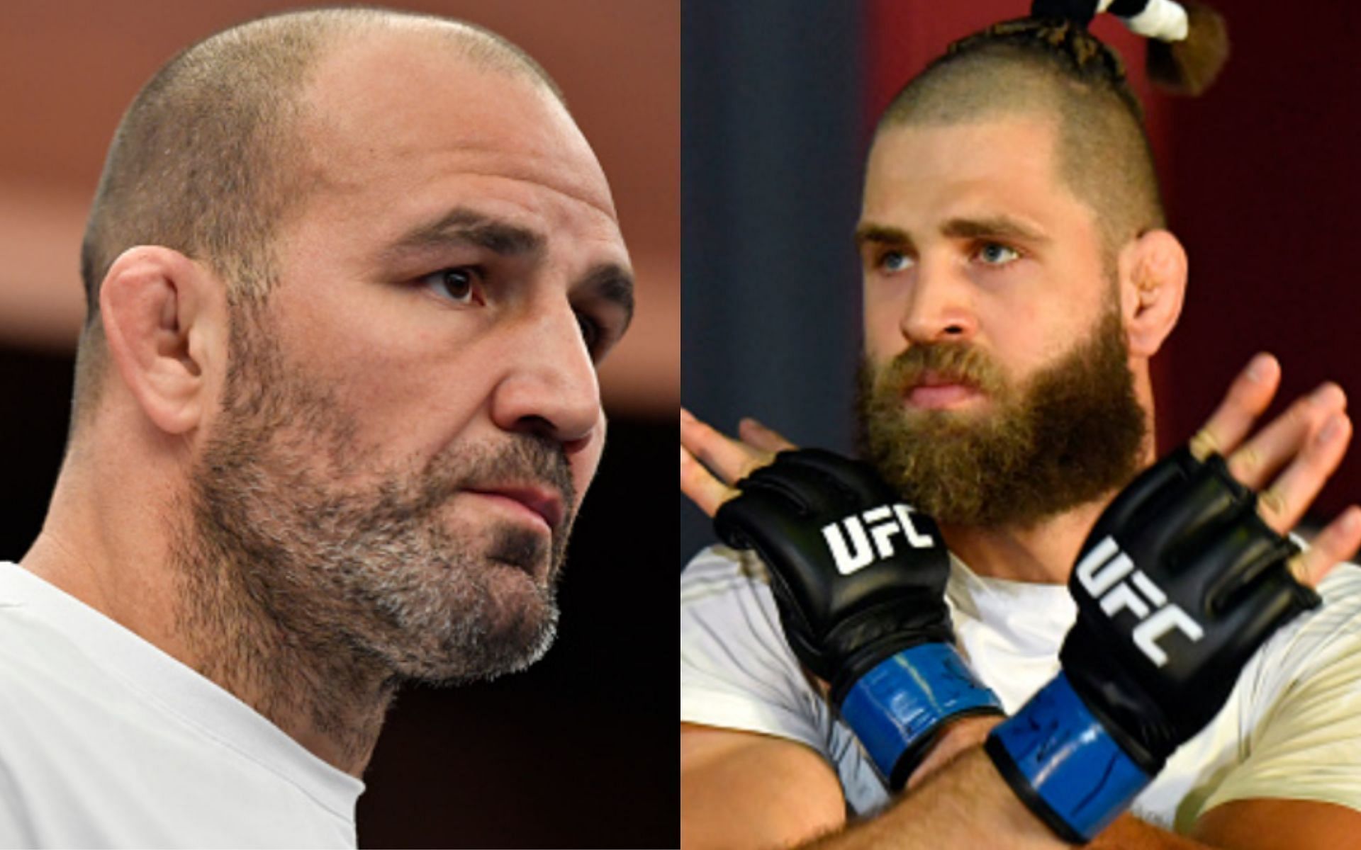 Glover Teixeira (left) and Jiri Prochazka (right)