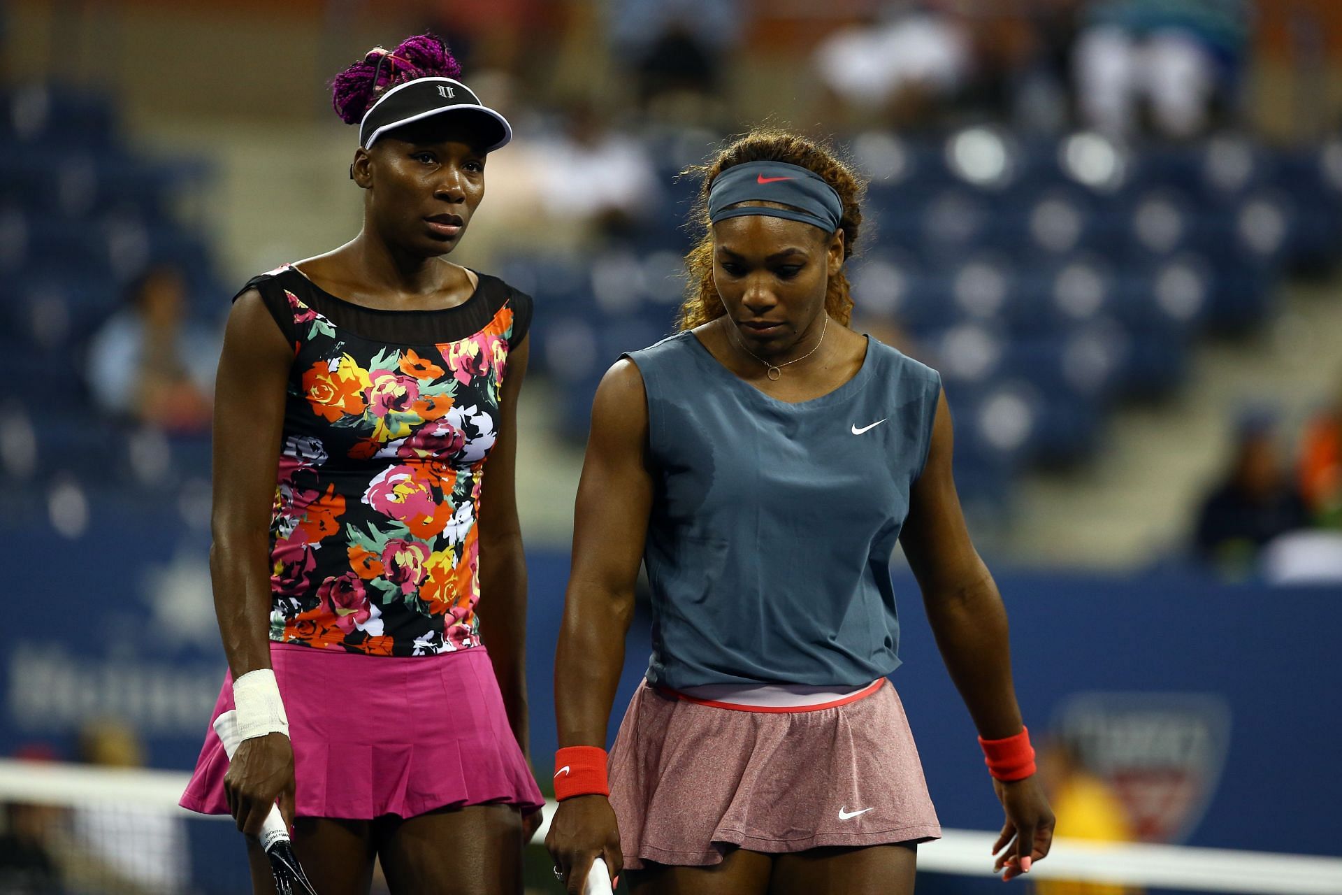 Serena and Venus Williams at the 2013 US Open