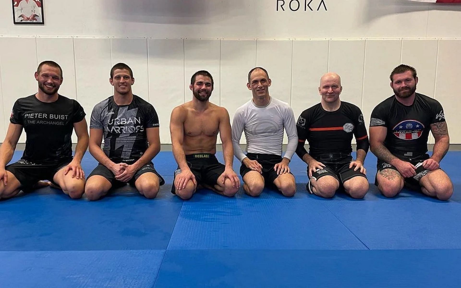 Reinier De Ridder (far left) hails Gordon Ryan&#039;s (far right) jiu-jitsu skills