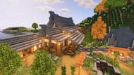 This Eastern-inspired Minecraft house is gorgeous to behold (Image via BlueNerd Minecraft/YouTube)