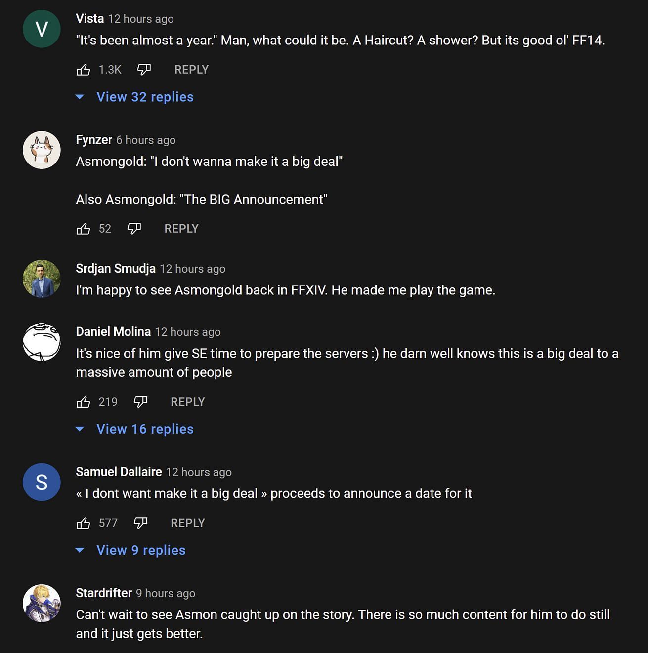 Fans talk about the streamer&#039;s big announcement (Images via Asmongold Clips/YouTube)