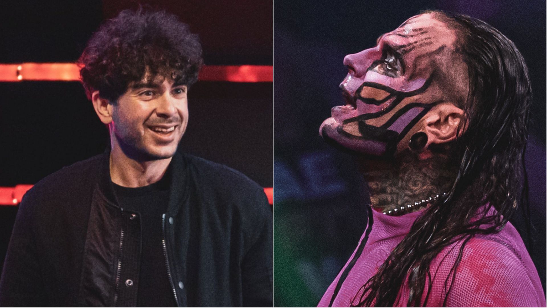 Tony Khan and Jeff Hardy at AEW events in 2022 (credits: Jay Lee Photography)