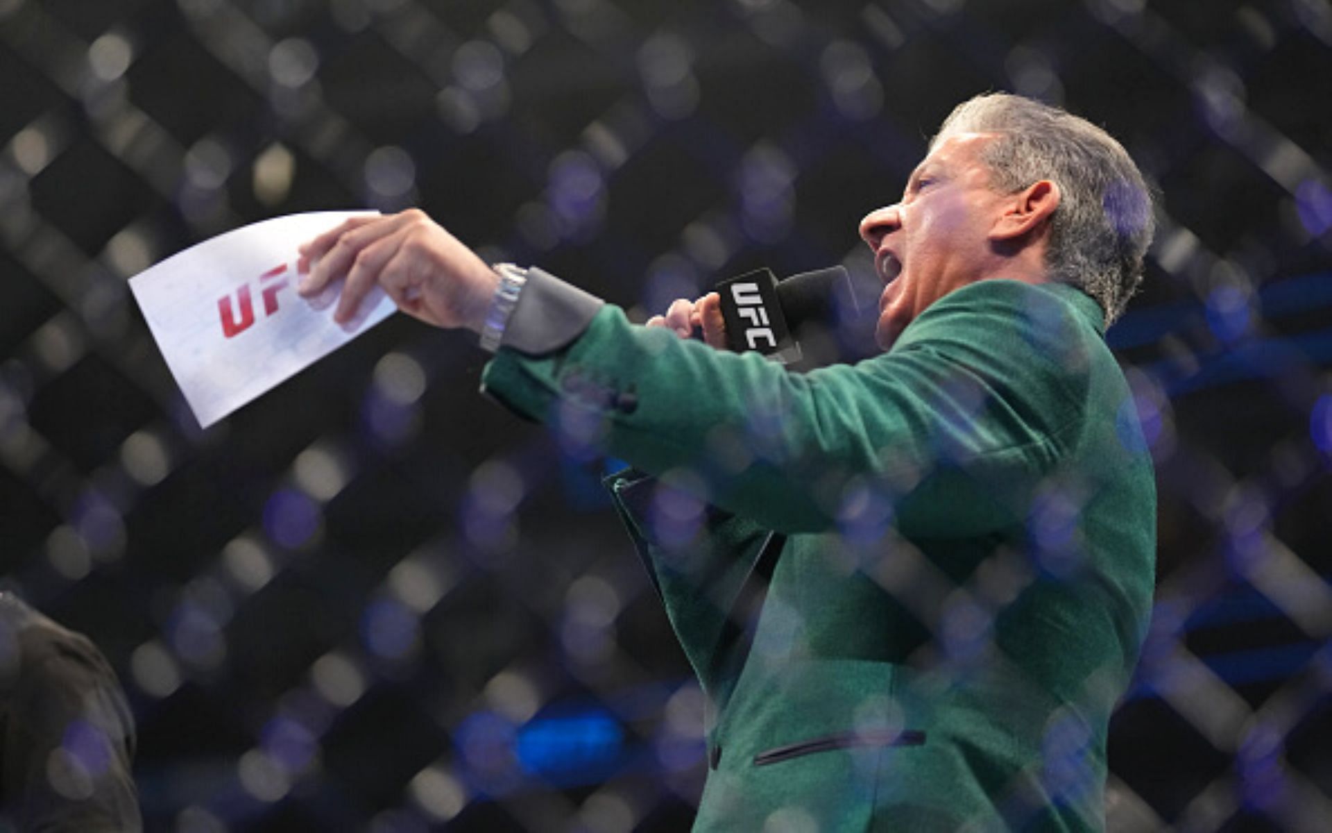 Bruce Buffer at a UFC event [Image courtesy: Getty]