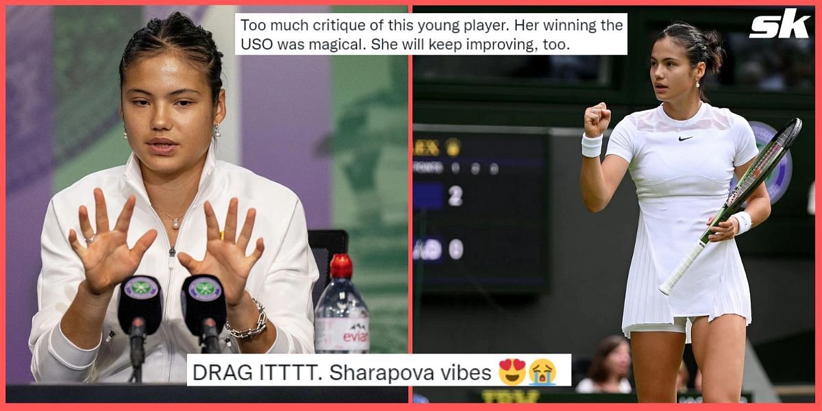 Tennis fans react to Emma Raducanu&#039;s response during a Wimbledon press conference