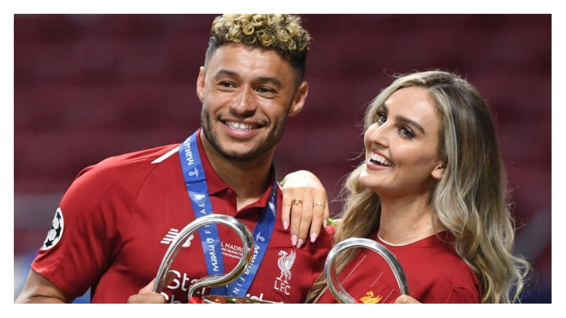 Alex Oxlade-Chamberlain and Perrie Edwards are now engaged (Image via Michael Regan/Getty Images)