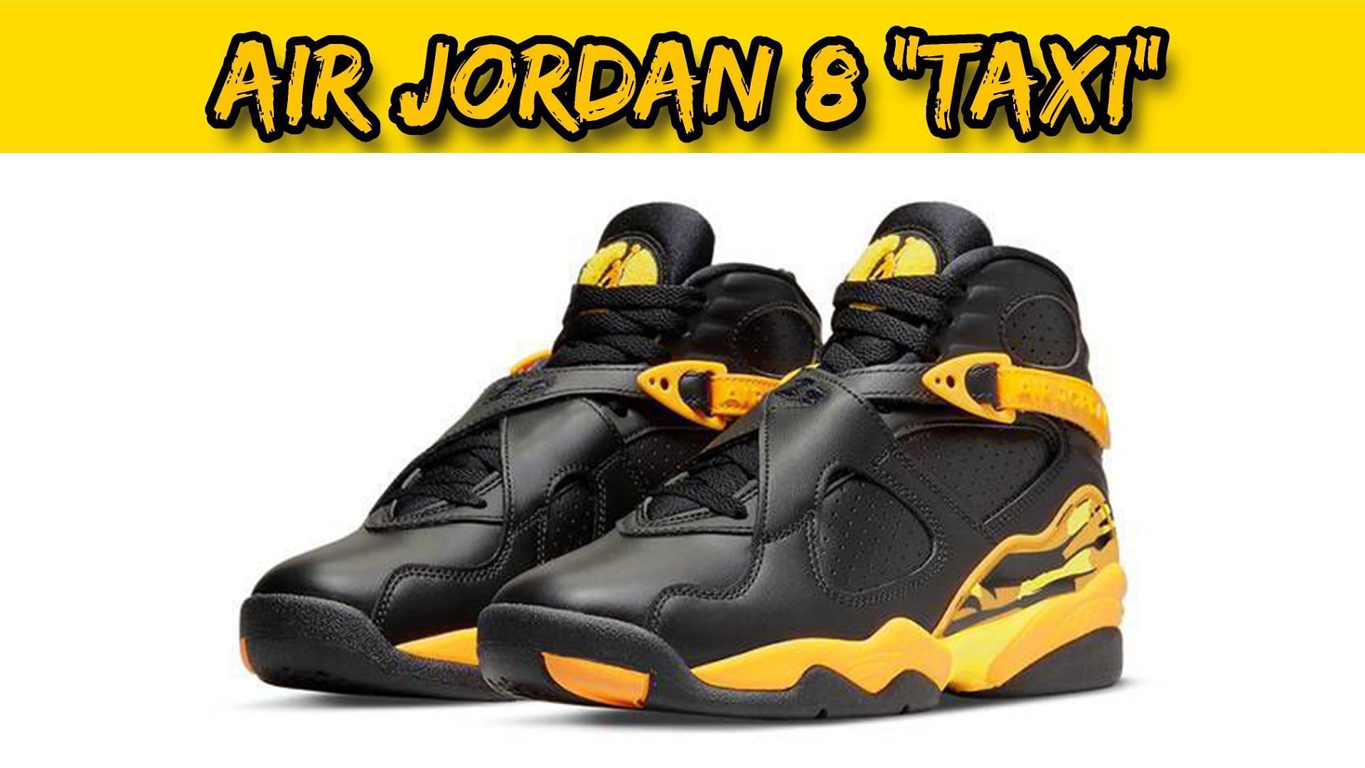 Air Jordan 8 Taxi colorway (Image via Nike)