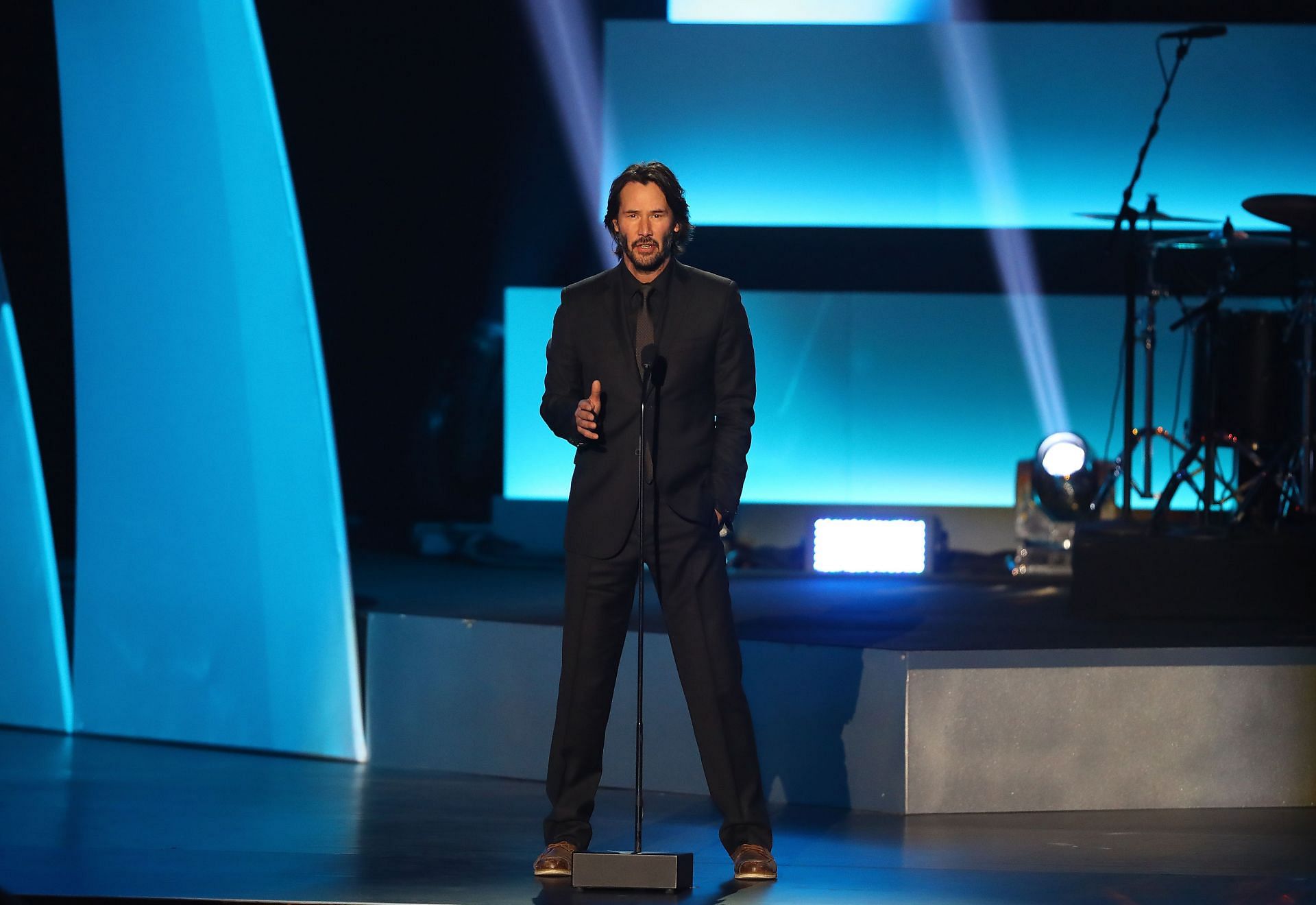 Keanu Reeves at The NHL 100 presented by GEICO - Show