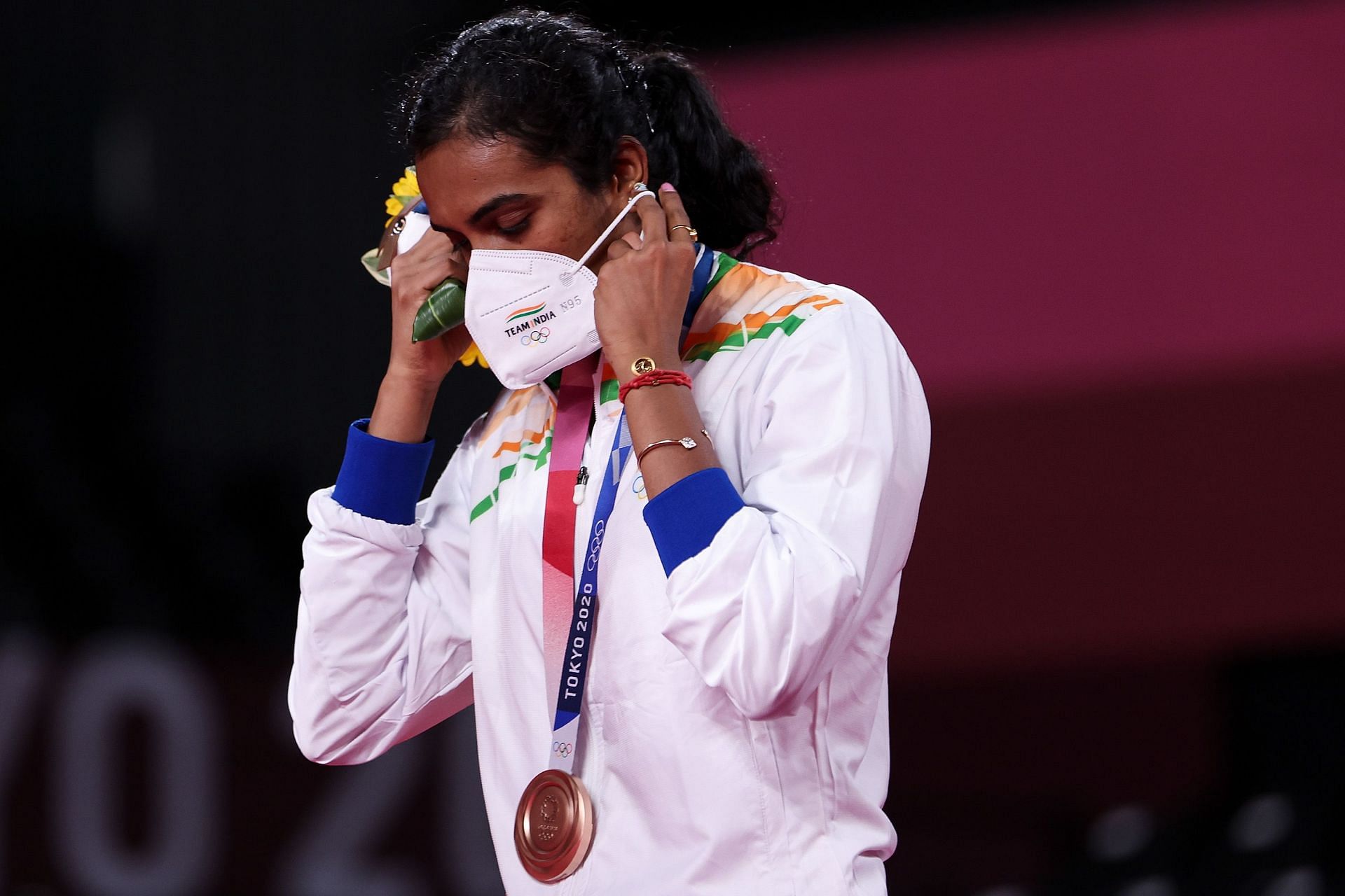 Indian badminton star PV Sindhu at the Tokyo Olympics. (PC: Getty Images)