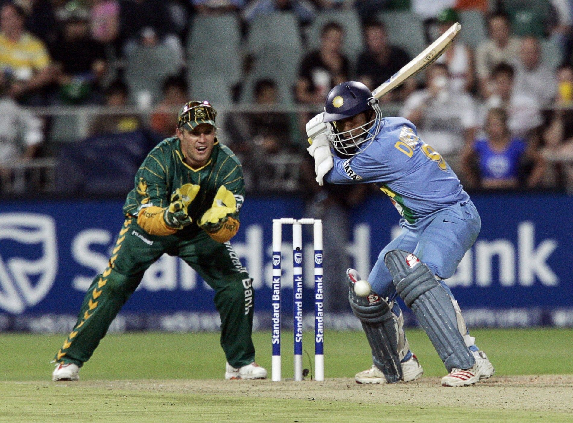 Team India playing their first T20I against South Africa. Pic: ICC