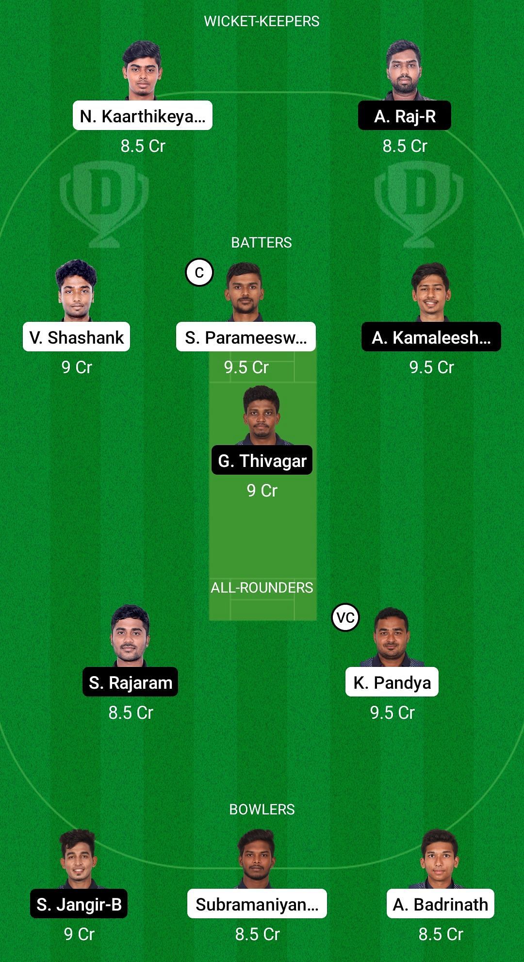 PAT vs KGS Dream11 Prediction - Pondicherry T10