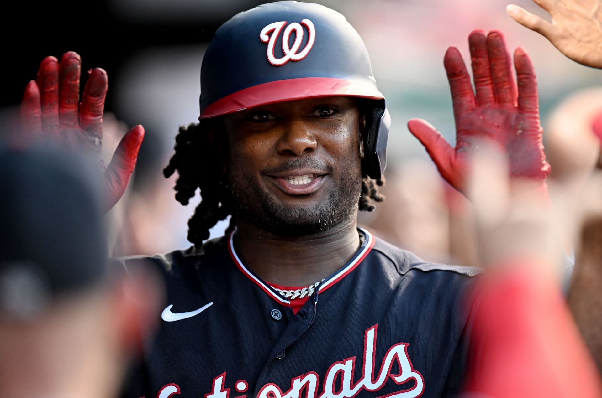 Washington Nationals slugger Josh Bell has five RBIs today over the course of the doubleheader against the Philadelphia Phillies