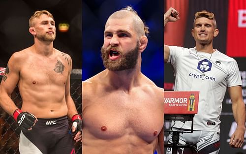 Alexander Gustafsson (left), Jiri Prochazka (center) and Stephen Thompson (right)