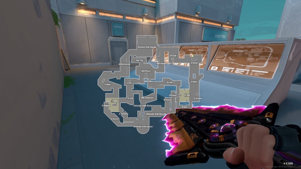 Pearl map callouts in Valorant. (Image via Riot Games)