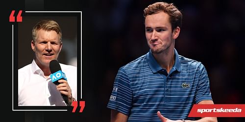 Jim Courier said that Daniil Medvedev is perfectly fine if people don't like him