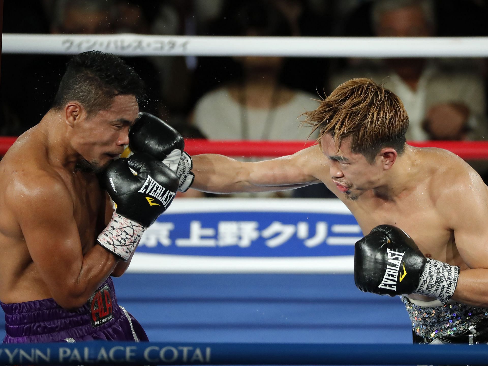 Donnie Nietes v Kazuto Ioka - WBO Super Flyweight Title Bout in 2018. (Photo by Kevin Lee/Getty Images)