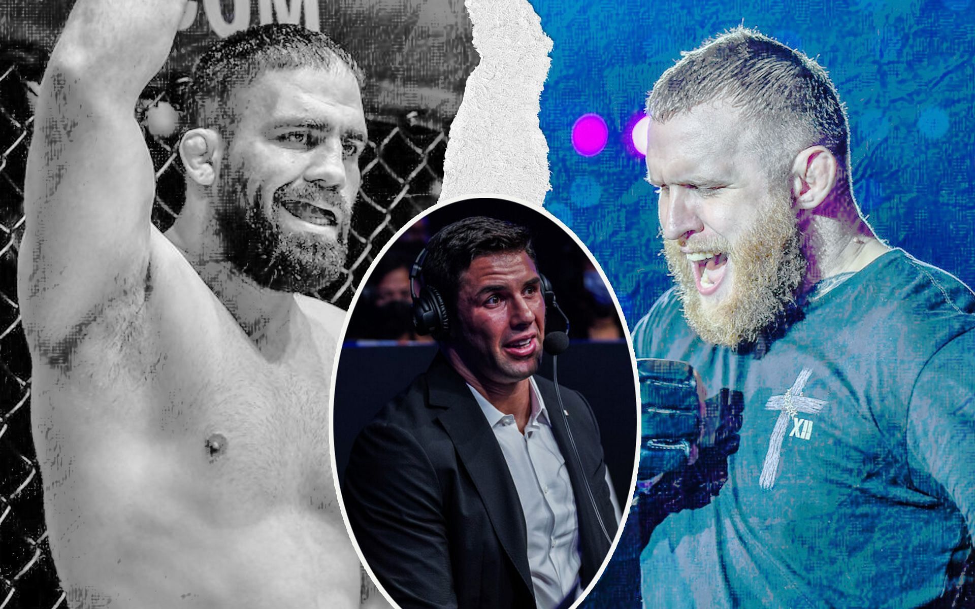 &#039;Buchecha&#039; (C) believes Odie Delaney (R) will come out victorious against Mehdi Barghi (L) at ONE 158. | [Photos: ONE Championship]