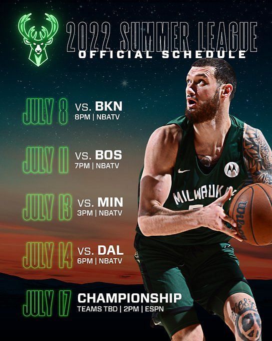 Milwaukee Bucks Summer League 2022 roster, dates, and complete schedule