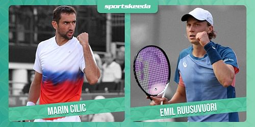 Marin Cilic and Emil Ruusuvuori.