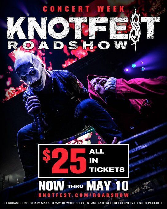 Slipknot Knotfest Roadshow 2022 Fall Tour Tickets, presale, dates and more