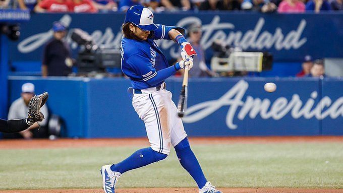 Chicago, United States. 22nd June, 2022. Toronto Blue Jays Bo Bichette puts  on the HR Squad Jacket after his grand slam home run against the Chicago  White Sox during the fourth inning