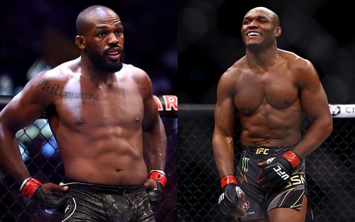 Jon Jones (left); Kamaru Usman (right)