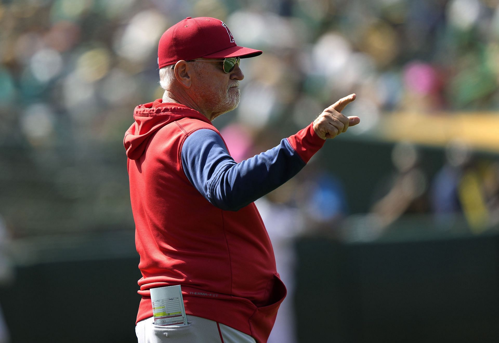 Los Angeles Angels manager Joe Maddon said that it&#039;s &quot;hard to watch.&quot;