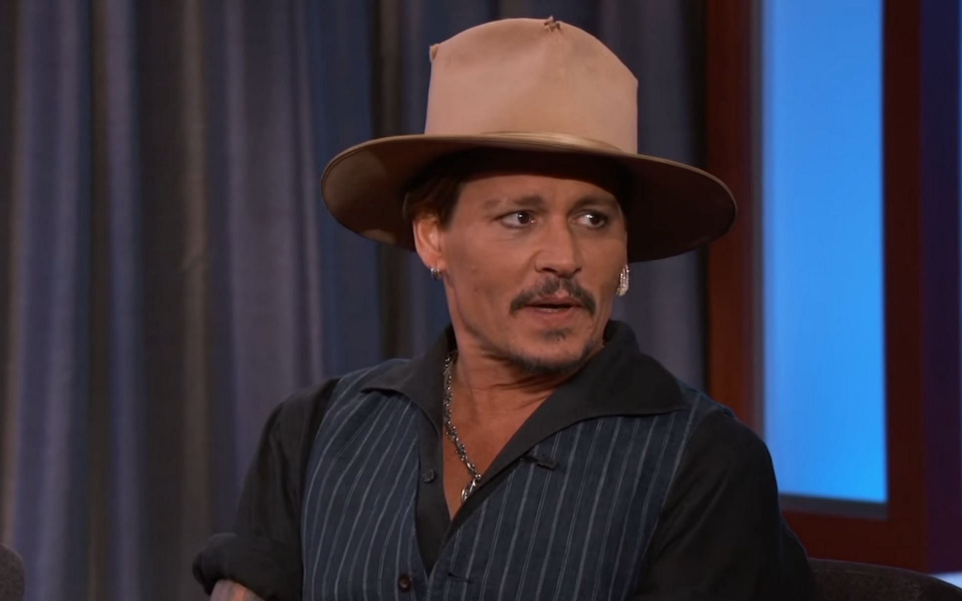 Depp came out victorious in his defamation case against ex-wife Amber Heard (Image via Jimmy Kimmel Live)