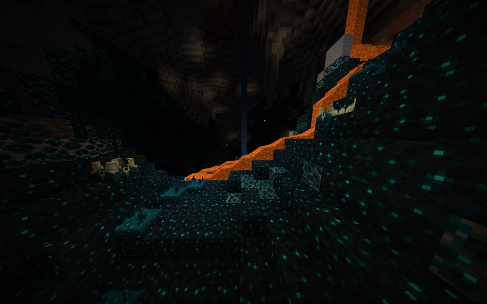 Minecraft 1.19 has the Deep Dark biome (Image via Minecraft)