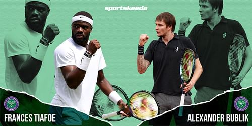 Frances Tiafoe and Alexander Bublik.