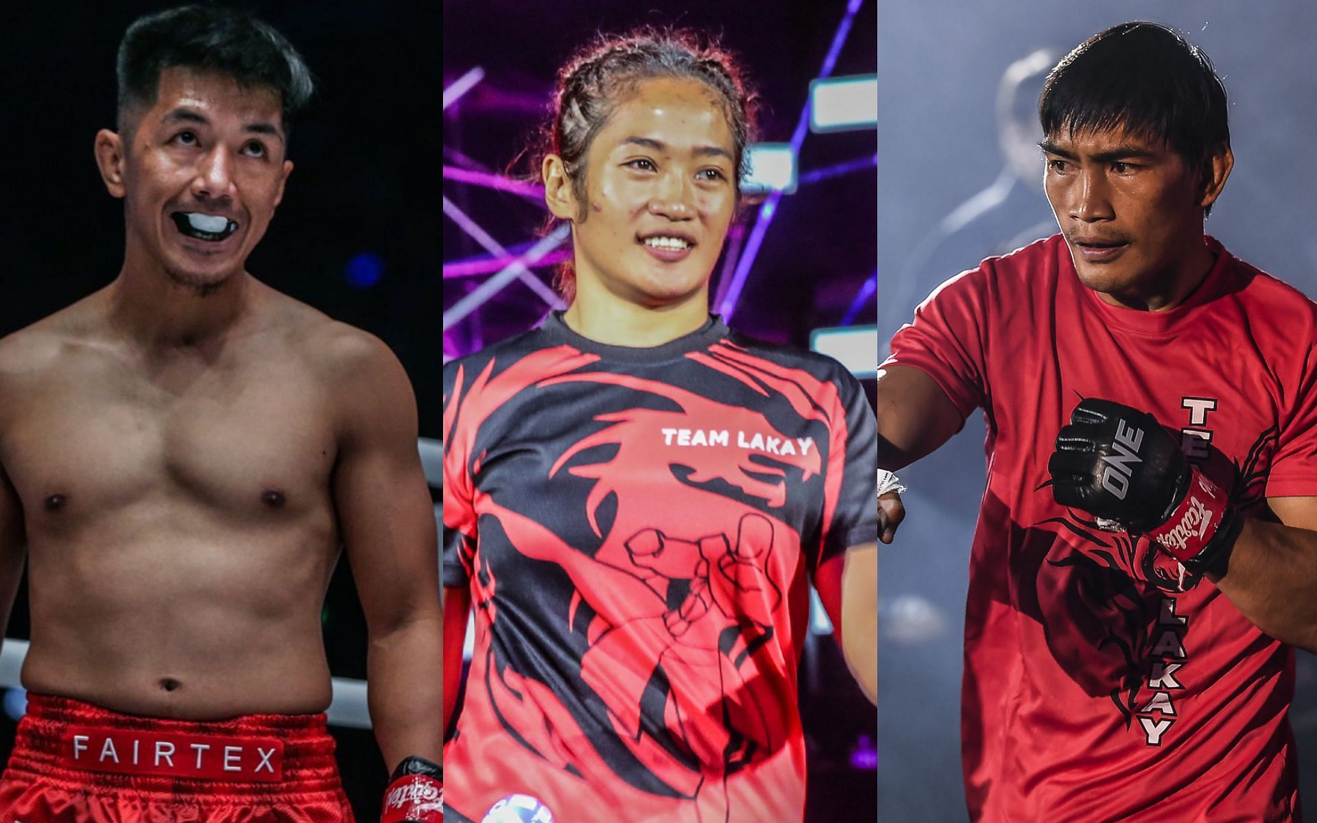 Jenelyn Olsim (center) says her teammates at Team Lakay helped her in obtaining her Bachelor&#039;s Degree in Political Science. [Photos ONE Championship]