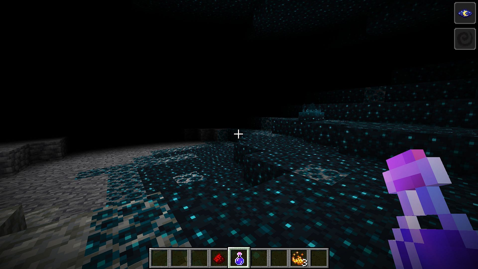 The potion will be extremely useful if players are under the new darkness effect (Image via Minecraft 1.19)