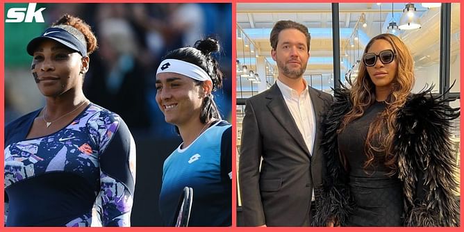 "Let's go Mama"- Alexis Ohanian cheers Serena Williams on during her comeback match in Eastbourne